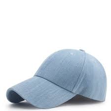 Light Wash Blank Denim Baseball Cap Light Blue Denim Baseball Cap Baseball Cap Cap