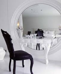 Black And White Vanity Table Black White Space Mirrors Dressing Table Design Modern Dressing Table Designs Luxury Interior Design