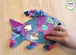 Print off the free rainbow fish template. Rainbow Fish Craft The Kindergarten Connection