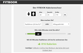Den eigenen kalorienbedarf berechnen können männer und frauen mit unserem rechner ganz einfach und schnell. 15 Online Kalorien Rechner Im Vergleich Radfahren Tutonaut De