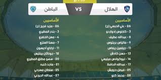أرقام وموعد مباراة الهلال القادمة ضد الباطن. Ù‡Ù†Ø§ ØªØ´ÙƒÙŠÙ„Ø© Ù…Ø¨Ø§Ø±Ø§Ø© Ø§Ù„Ù‡Ù„Ø§Ù„ ÙˆØ§Ù„Ø¨Ø§Ø·Ù† ÙÙŠ Ø§Ù„Ø¯ÙˆØ±ÙŠ Ø§Ù„Ø³Ø¹ÙˆØ¯ÙŠ Ù„Ù„Ù…Ø­ØªØ±ÙÙŠÙ† ØµØ­ÙŠÙØ© Ø§Ù„Ù…ÙˆØ§Ø·Ù† Ø§Ù„Ø¥Ù„ÙƒØªØ±ÙˆÙ†ÙŠØ©