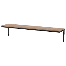 fjallbo wandplank zwart 101x20 cm ikea
