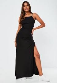 Petite Black Basic High Neck Maxi Dress In 2020 Dresses Modern Vintage Fashion Petite Dresses
