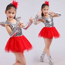 Top + vest + pantssize:110cm: Click To Buy New Children Jazz Dance Dress Girls Red Sequins Princess Modern Dance Costumes For Girls Dance Dresses Modern Dance Costume Jazz Dance Dress
