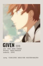 Given Poster By Cindy Anime Films Anime Reccomendations Anime Printables