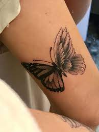 It easily grows from flower seeds and attracts butterflies to the garden. Half Butterfly Half Angel Wing Back Of Arm Tattoo Remembrance Tattoos Back Of Hand Tattoos Tattoos