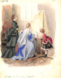 Toilettes De La Maison Gagelin N 11 Marchand De Textiles Au Xixe Ou Debuta Charles Frederick Worth Inventeur De La Haute Fashion Plates Painting Art