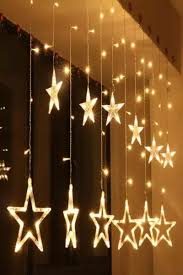 Dekoratif Led Yildizli Sacakli Perde Fairy Lights Led Lamba