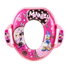 Disney Minnie Mouse Soft Potty Seat With Handles 18m Toddler Walmart Com Potty Seat Baby Potty Infant Potty Training