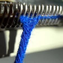 Stretch the cord between two fixed points. High Speed I Cord On A Knitting Machine Make Knitting Machine Tutorial Machine Knitting Knitting Machine Patterns