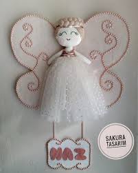 Melekli Kapi Susu Kece Feltro Felt Bebek Odasi Dekor Baby Room Bebek Odasi Dekor Sus Sakura