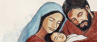 Serene Depiction Holy Family Stock Photos