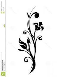 Vector Flower Black And White Hoodamath Abstract Floral Ornament Illustration Vector Flowers Abstract Floral Flower Silhouette