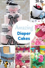 If the new parents plan to use cloth diapers, many of these suggestions can be made with prefold diapers and other fabric baby items, such as burp cloths, instead. Amazing Diaper Cakes For Baby Shower Gifts Decorations