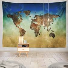 Framed in the usa in waunakee, wisconsin, this floating canvas art will be a pleasure to look at every day in your living room, bedroom, nursery, or any room. Summor Wall Tapestry Wall Hanging Tapestry Art Map World Colorful Tapestry Flat Usa Africa America Asia Australia Blue Borders Canada Circle 60x60 Inches For Living Room Wall Decor Bedroom Amazon In Home
