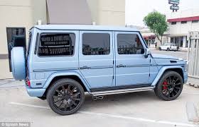 Kylie Jenner Switches Her Mercedes G Wagon From Bright Red To Blue Mercedes G Wagon G Wagon Mercedes G