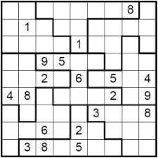 Maybe you would like to learn more about one of these? Solving Irregular Sudoku