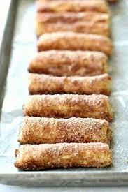 Puff Pastry Baked Churro Recipe Cheater Churros Recipe Puff Pastry Desserts Puff Pastry Recipes Churros Recipe