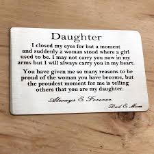 Heartfelt Letter To Mom From Daughter On Her Birthday I Closed My Eyes For But A Moment Wallet Insert Letter To Daughter Letter To Daughter Graduation Gifts For Daughter Letter To My Daughter