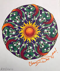 It is very easy to play, just pick the mandala that you like and begin to paint with your favorite colors. Introducing Mandalas To Color