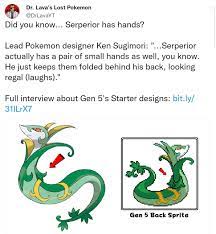 surperior has arms : r/pokemon