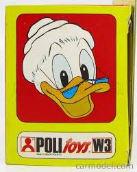 Nonna papera ha illuminato l'infanzia di molti bambini. Politoys Polistil W3 Masstab 1 43 Walt Disney Nonna Papera Grandma Duck S Car 1 Issue Red Blue