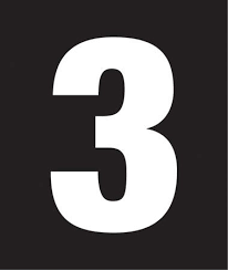 Ending saturday at 8:40am pdt. Pump Decal White On Black Number 3