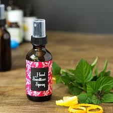 Rub your palms together, then rub the back of each hand with the palm of add the aloe vera gel or glycerin and stir together until well combined. Homemade Citrus Mint Hand Sanitizer Spray Hearth And Vine