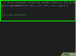 A selection sort goes through and orders the array one by one. How To Quick Sort An Array In C