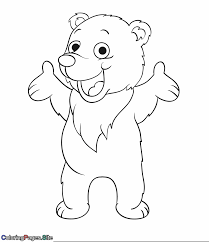 It is a great place for children to have a fun time. Cute Bear Coloring Page Animal Coloring Pages Bear Coloring Pages Online Coloring For Kids