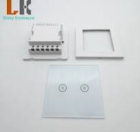86*86mm Plastic Enclosure Touch Switch Glass Panel