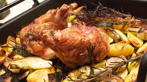 Putenkeule Im Backofen Mit Gemuse Youtube