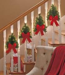 Great for hanging garland, lights and decorations on banisters and railings can also be used to decorate fences and deck railings fits all sizes of banisters and railings this kit serves a variety of installation purposes, whether for practical or decorative reasons. 80 Christmas Stair Rails And Banisters Ideas Christmas Stairs Christmas Christmas Staircase