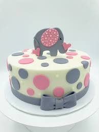 Under construction baby shower cake. Pink And Gray Polka Dot Elephant Baby Shower Cake By 3 Sweet Girls Cakery Elephant Baby Shower Cake Baby Shower Sweets Pink Baby Shower Cake