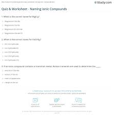Electrons have a negative charge. How To Name Ionic Compounds Worksheet How To Wiki 89