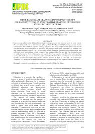 Isolasi senyawa asam anakardat dari kulit biji jambu mete. Pdf Think Pair Square Learning Improving Student S Collaborative Skills And Cognitive Learning Outcome On An Animal Diversity Course