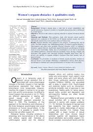 Anthony nursing home in auburn, new york. Pdf Women S Orgasm Obstacles A Qualitative Study
