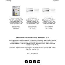 500/2019 pentru modificarea si completarea ghidului de finantare a programului national de inlocuire a echipamentelor electrice si electronice uzate cu unele. Rabla Pentru Electrocasnice Samsung DubleazÄƒ Valoarea Voucher Ului