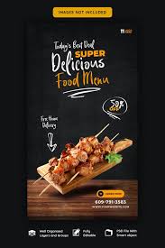 Food Menu And Restaurant Instagram Story Template Food Menu Food Advertising Food Poster Design