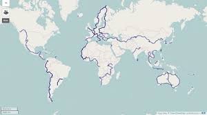 自転車で世界一周した轍はgoogleマップなどのオンライン地図サービスで表示可能 Gigazine