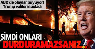 Son dakika: ABD Başkanı Trump valileri suçladı: Durduramazsanız daha kötü  yerlere gider