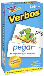 Spanish Verbs Flashcards Word Skills Action Words Flashcards