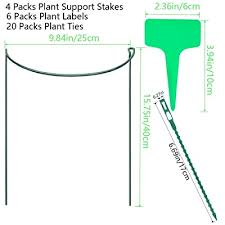 The greenhouse material could be hard plastic sheeting or thick sheets of durable plastic, which comes in rolls. Buy Vesumly Garden Support Stake 6 Pack Half Round Metal Garden Plant Supports Garden Plant Support Ring Include 6 Plant Labels And 20 Plant Twist Ties Online In Indonesia B08cy3ds4y