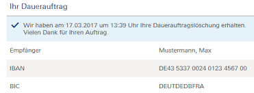 Wenn sich wichtige persönliche daten wie name, adresse oder bankverbindung ändern, können sie dies hier mitteilen. Konten Dauerauftraege Deutsche Bank