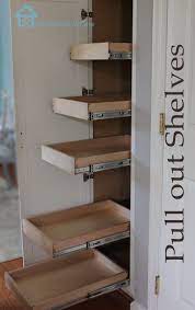 These shelves are perfect in the bathroom, pantry, garage, motor home and entertainment centers to hold. Kitchen Organization Pull Out Shelves In Pantry Cheap Home Improvement Ideas Home Diy Shelves