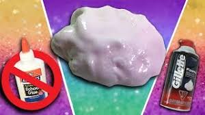 Shaving foam slime recipe with borax. No Glue Slimes Will It Slime