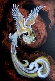 پرنیان نقش Parniane Naghsh Phoenix Painting Bird Drawings Miniature Painting