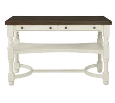 scroggins 2 drawer counter height table