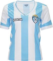 Argentina New Arza Women Jersey Blue White 100 Polyester