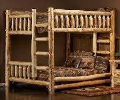 They help adults and children get a free bed under the free beds for low income families program. Wooden Log Bunk Beds